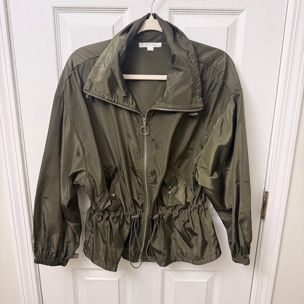 Olive Utility Jacket for Women